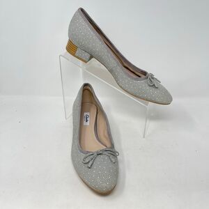Clarks Narrative Eliberry Isla Leather Slip-on Heel Flats 15590 10M